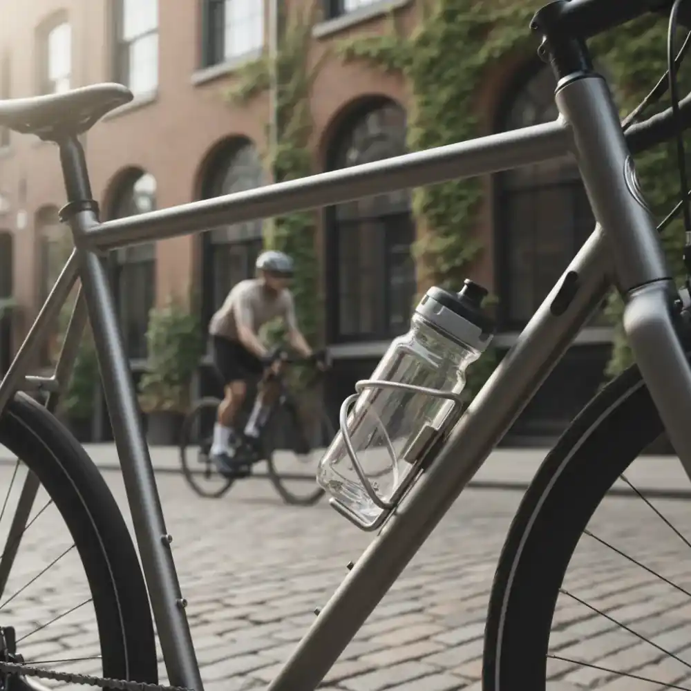 Titanium bottle cage